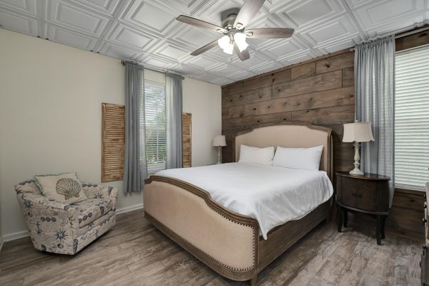 Bedroom, Interior, Wood Texture Flooring, Wooden Walls