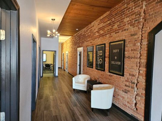 Interior, Pendant Lights, Stone Walls, Wooden Ceilings, Wood Texture Flooring
