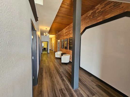 Chandelier, Interior, Stone Walls, Wooden Ceilings, Wood Texture Flooring