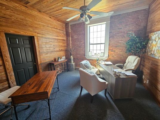 Home Office, Interior, Stone Walls, Wooden Ceilings, Wooden Walls