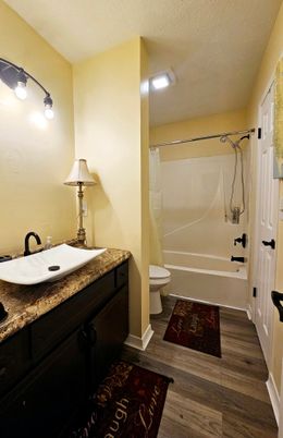 Bathroom, Interior, Wood Texture Flooring