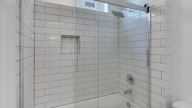 Bathroom, Glass Shower, Interior