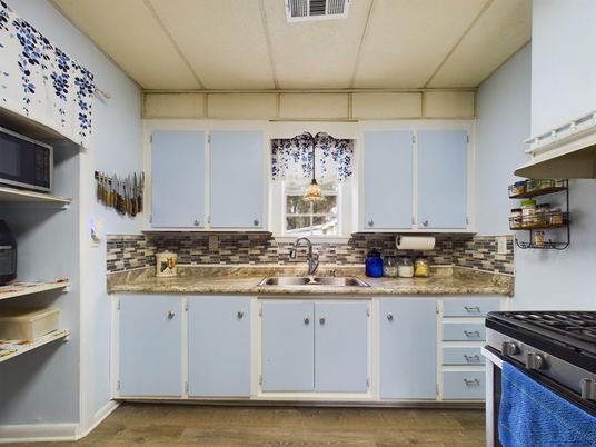 Interior, Kitchen, Wood Texture Flooring