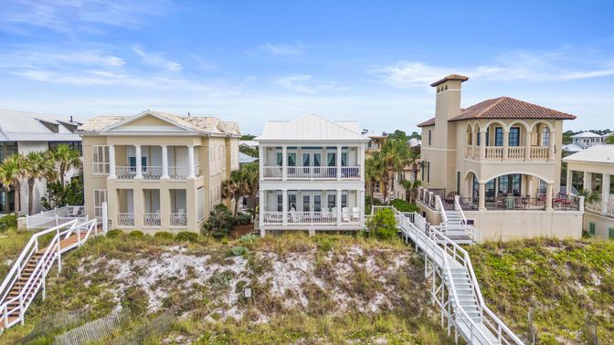 Backyard, Exterior, Facade, Mediterranean