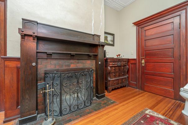 Fireplace, Interior, Wood Texture Flooring