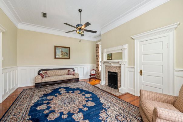 Fireplace, Interior, Wood Texture Flooring