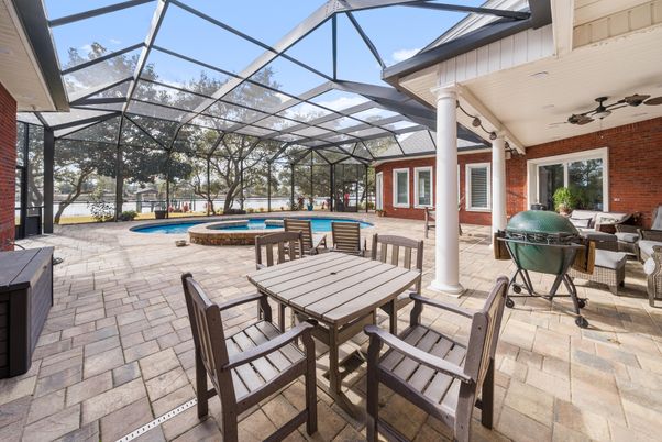 Glass Ceilings, Interior, Pool, Stone Walls, Sun Room