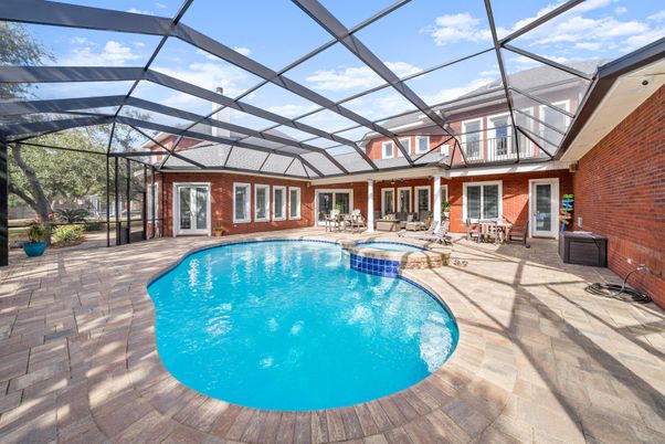 Glass Ceilings, Interior, Pool, Stone Walls, Sun Room