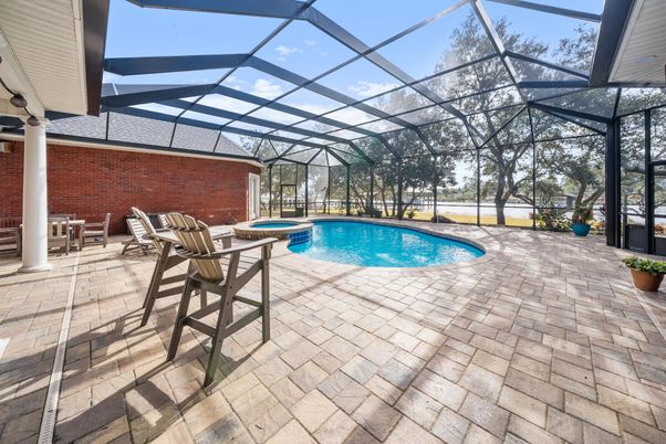 Glass Ceilings, Interior, Pool, Stone Walls, Sun Room