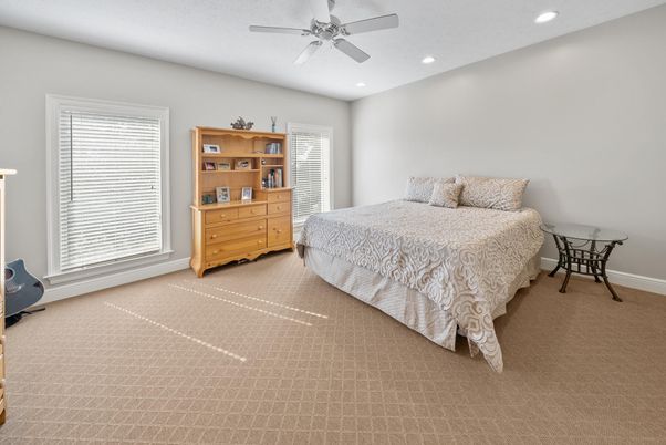 Bedroom, Interior, Recessed Lighting