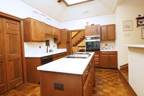 Interior, Kitchen, Wood Texture Flooring