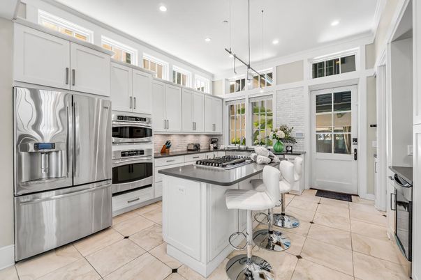 Interior, Kitchen, Pendant Lights, Recessed Lighting, Stainless Steel Appliances