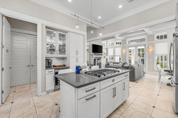 Interior, Kitchen, Living room, Recessed Lighting