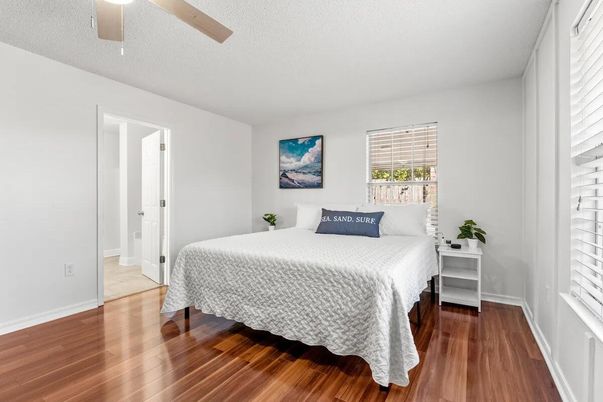 Bedroom, Interior, Wood Texture Flooring