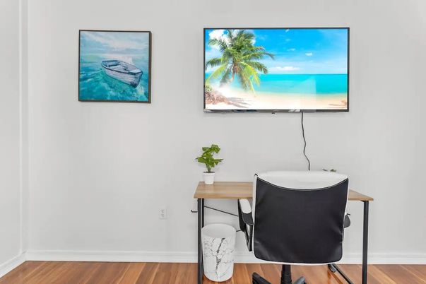 Home Office, Interior, Wood Texture Flooring