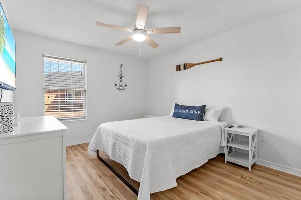 Bedroom, Interior, Wood Texture Flooring