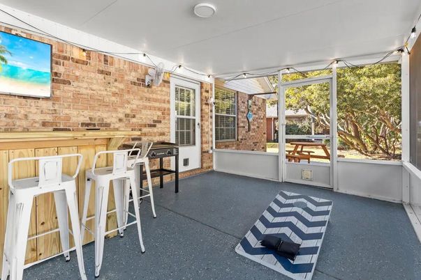 Interior, Stone Walls, Sun Room