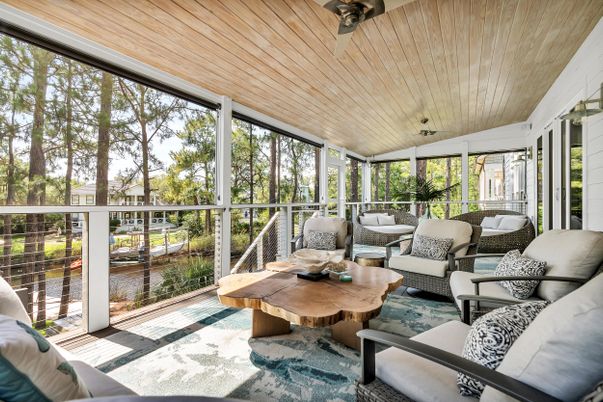 Interior, Living room, Sun Room, Wooden Ceilings