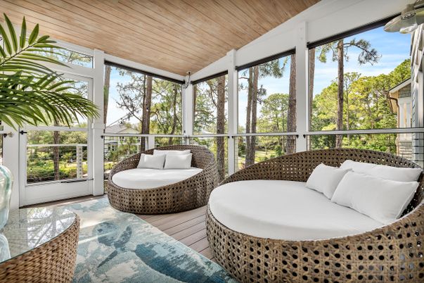 Interior, Sun Room, Wooden Ceilings