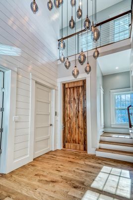Interior, Pendant Lights, Recessed Lighting, Wood Texture Flooring