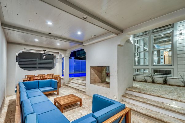 Interior, Living room, Recessed Lighting