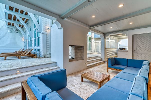 Fireplace, Interior, Living room, Recessed Lighting