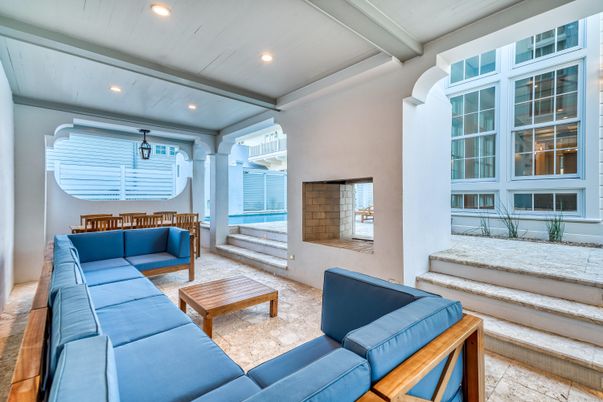 Interior, Living room, Recessed Lighting