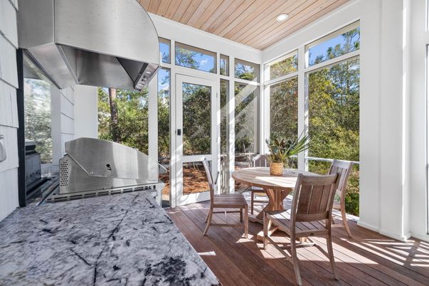 Dining room, Interior, Sun Room, Wood Texture Flooring