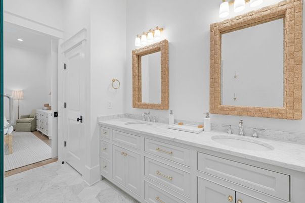 Bathroom, Dual Sink Vanities, Interior, Marble