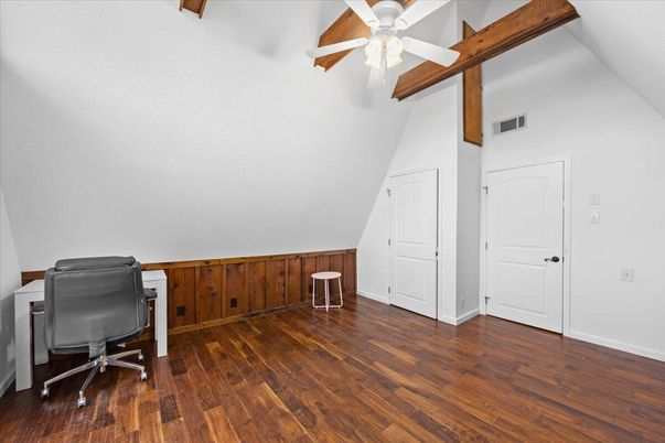 Home Office, Interior, Wooden Beams, Wood Texture Flooring