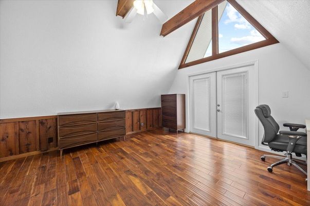 Home Office, Interior, Wooden Beams, Wood Texture Flooring