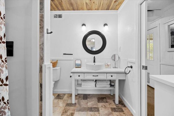 Bathroom, Interior, Wooden Ceilings
