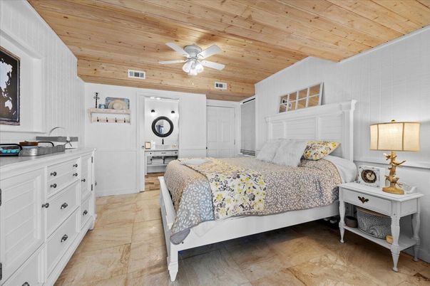 Bedroom, Interior, Wooden Ceilings