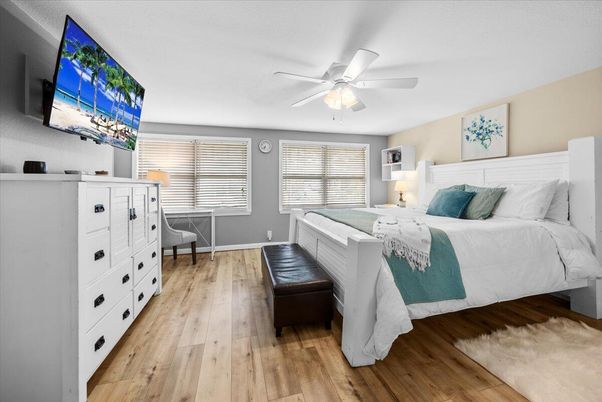Bedroom, Interior, Wood Texture Flooring
