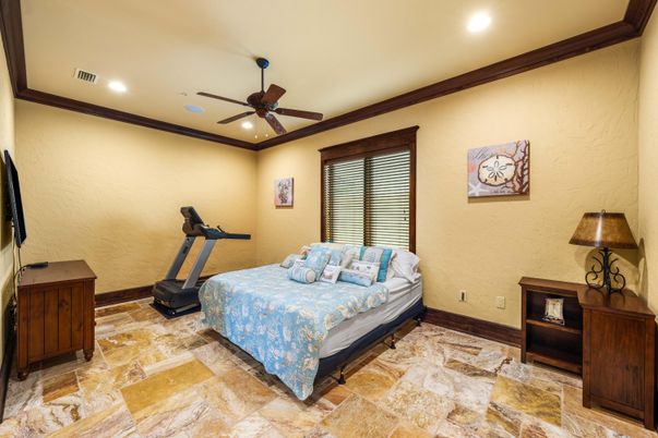 Bedroom, Fitness Equipment, Interior, Recessed Lighting
