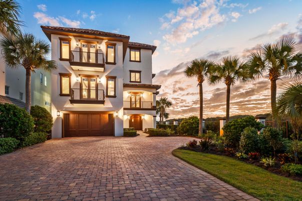 Attached, Backyard, Exterior, Facade, Mediterranean