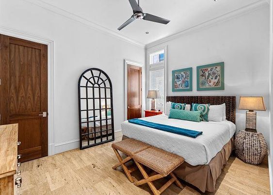 Bedroom, Interior, Wood Texture Flooring