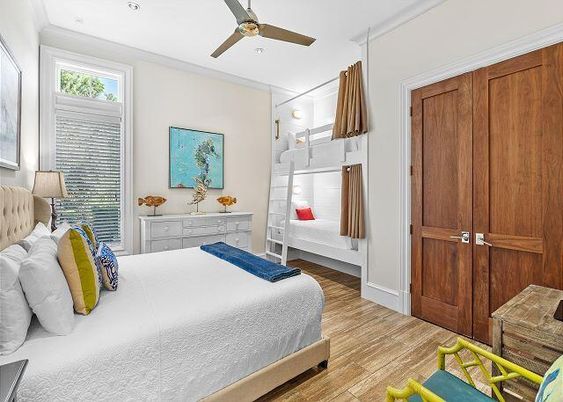 Bedroom, Interior, Wood Texture Flooring