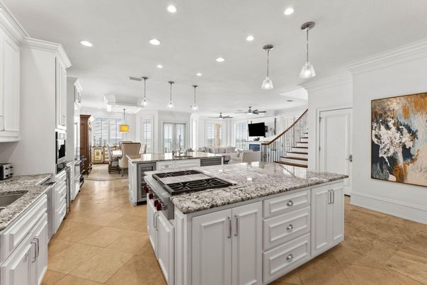 Dining room, Interior, Kitchen, Living room, Pendant Lights, Recessed Lighting