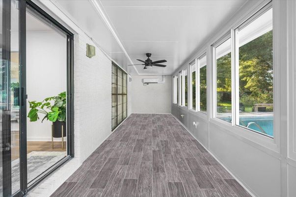 Interior, Sun Room, Wood Texture Flooring