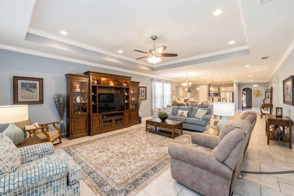 Interior, Kitchen, Living room, Pendant Lights, Recessed Lighting