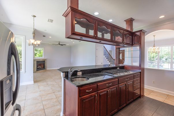 Chandelier, Interior, Kitchen, Recessed Lighting
