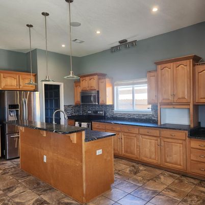 Interior, Kitchen, Pendant Lights, Recessed Lighting, Stainless Steel Appliances