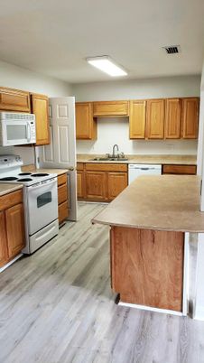 Interior, Kitchen, Wood Texture Flooring