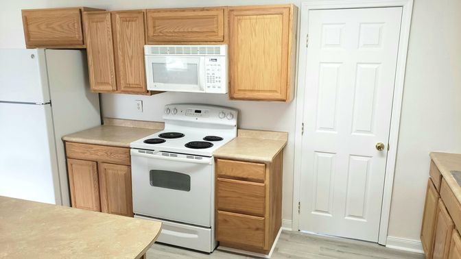 Interior, Kitchen, Wood Texture Flooring