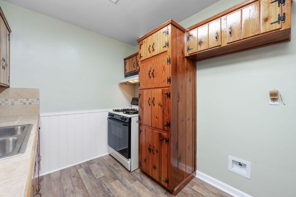 Interior, Kitchen, Wood Texture Flooring