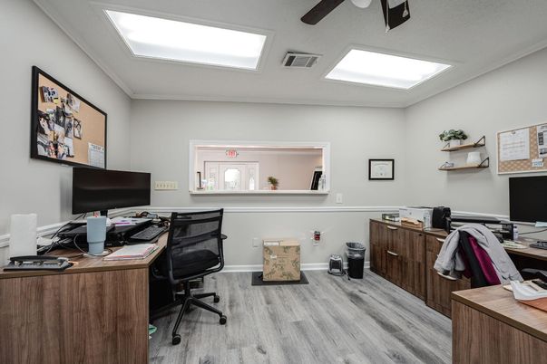 Home Office, Interior, Wood Texture Flooring