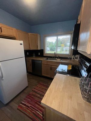 Interior, Kitchen, Wood Texture Flooring