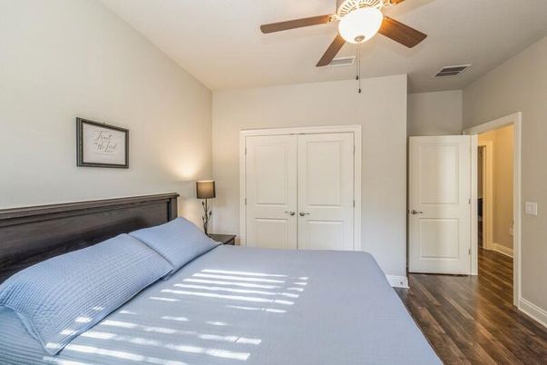 Bedroom, Interior, Wood Texture Flooring