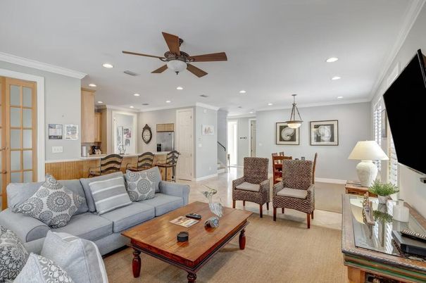 Dining room, Interior, Kitchen, Living room, Pendant Lights, Recessed Lighting